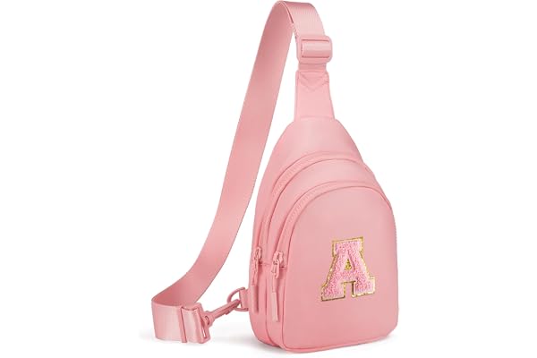 Viverte Small Initial Sling Bag for Girls & Women - Cute Crossbody Fanny Pack Gift