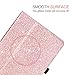 Samsung Galaxy Tab E 8.0 Case, DUEDUE Sparkly Glitter Shockproof Slim PU Leather Flip Folio Stand Cover Full Body Protective Smart Cases for Galaxy Tab E Tablet 8.0 inch, Rose Gold