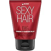 SexyHair Big Creme 2 Powder Play All Over Volumizer and Texturizer, 3.4 Oz | Up to 100% More Volume | Creme to Powder Formula | All Hair Types