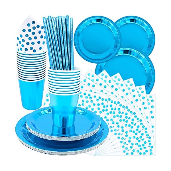 99pcs-Disposable-Tableware-Set-Blue-Party-Dinnerware-Blue-Background-Will-Enhance-Your-Table-Layout-and-Match-Any-Party-Theme BLLREMIPSUR 99pcs Disposable Tableware Set, Blue Party Dinnerware, Blue Background Will Enhance Your Table Layout and…