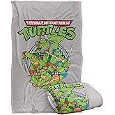 Teenage Mutant Ninja Turtles TMNT Group Silky Touch Super Soft Throw Blanket, 36"x58"
