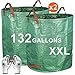 Gardzen 2-Pack 132 Gallons Gardening Bag - Extra Large Reuseable Heavy Duty Gardening Bags, Lawn Pool Garden Leaf Waste Bag, Comes with Gloves