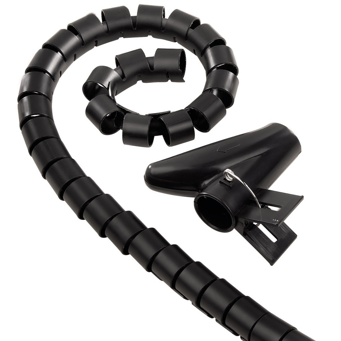 Hama 20602 Cable Bundle Tube Easy Cover, 2.5 M, 20 Mm, Black