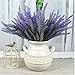 StillCool 5pcs Artificial Flowers Flocked Plastic Lavender Bundle Fake Plants Wedding Bridal Bouquet Indoor Outdoor Home Kitchen Office Table Centerpieces Arrangements Christmas Decor