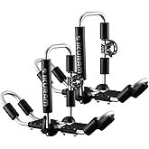 Kayak Roof Rack, Aluminum Kayak Carrier Folding J-Style Universal 4-in-1 Multifunction for Canoe, SUP, Kayaks, Surfboard Rooftop Mount on SUV, Car and Truck Crossbars