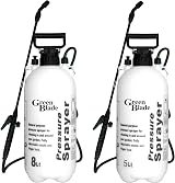 Optimal Products 5L 8L Garden Pressure Sprayer Water Fertilizer Pesticide UK view 3