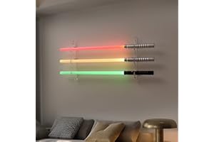 BYTOTU Light saber wall mount holder - 6mm thick acrylic, capable of bearing 30 pounds, used for lightsaber display