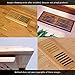 WELLAND Vents Cover 4 Inch x 14 Inch Red Oak Hardwood Vent Floor Register Self Rimming, Unfinished
