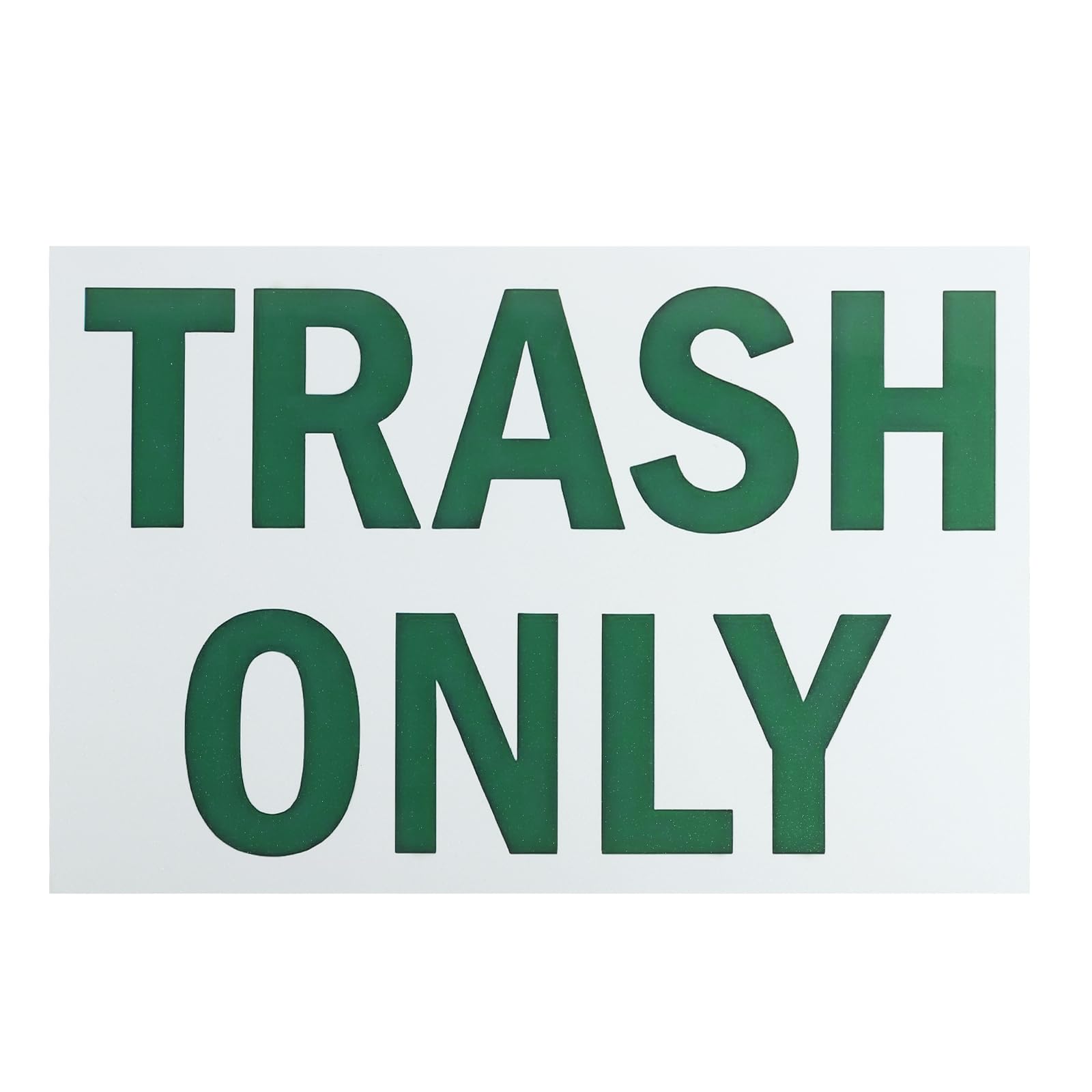 PATIKIL Warning Sign 12x8", Aluminum Trash Only Sign Waterproof Rust Free Signs for Indoor Outdoor