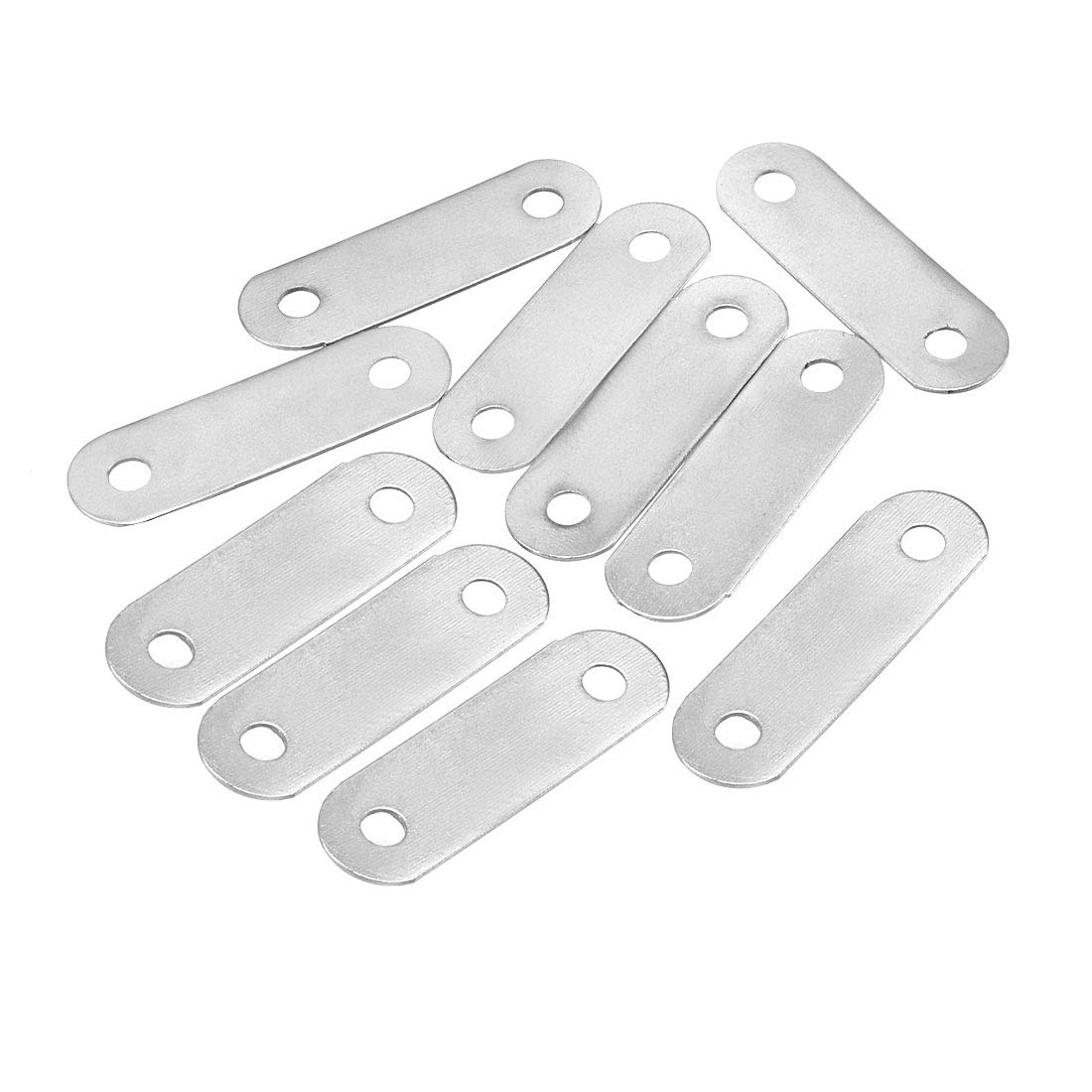 Sourcingmap Repair Plate, 48mmx15mm, Flat Fixing Mending Corner Brace Bracket Connector, Pack of 10