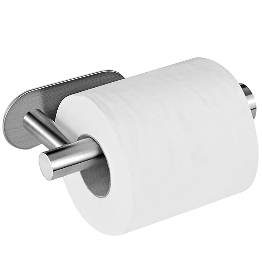 Toilettenpapierhalter, Aikzik® Ohne Bohren Papierhalter Selbstklebend Edelstahl Klopapierhalter Toilette Toilettenpapier, für