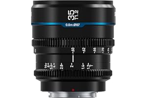 SIRUI Night Walker 35mm T1.2 Cine Lens, Large Aperture Manual Focus Lens (MS35E-B, E Mount, Black)