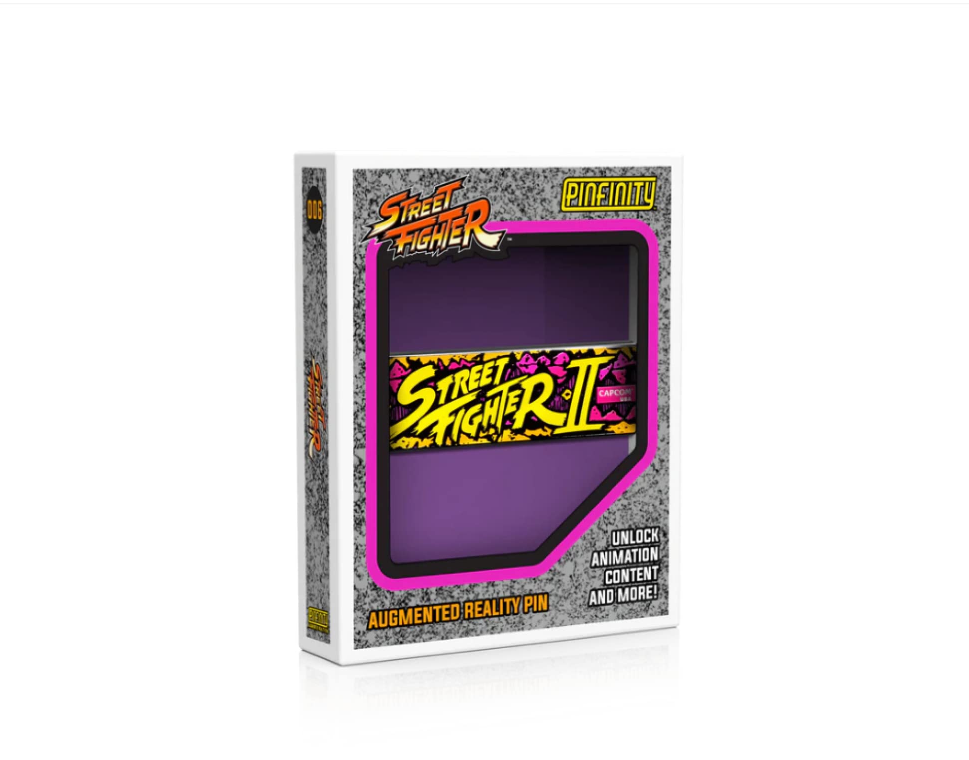 Pinfinity | Street Fighter 2 Augmented Reality Pin | SF II Arcade Marquee | Animated & Music | PFSF006