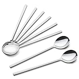 IQCWOOD Spoons, 8 Pieces Korean Spoon, 8.5 Inch