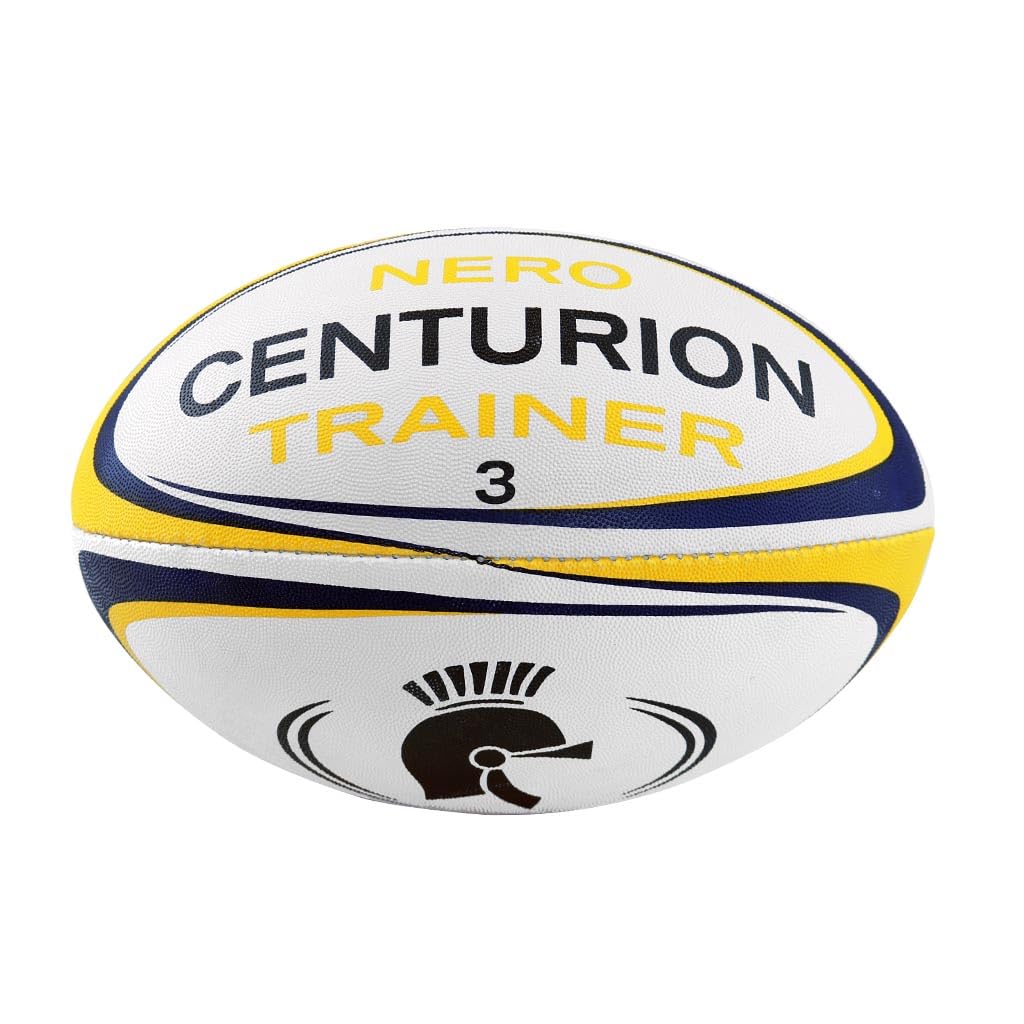 CENTURION Nero Trainer Rugby Ball, Yellow, Size 3