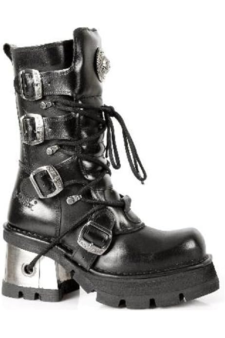 black emo boots