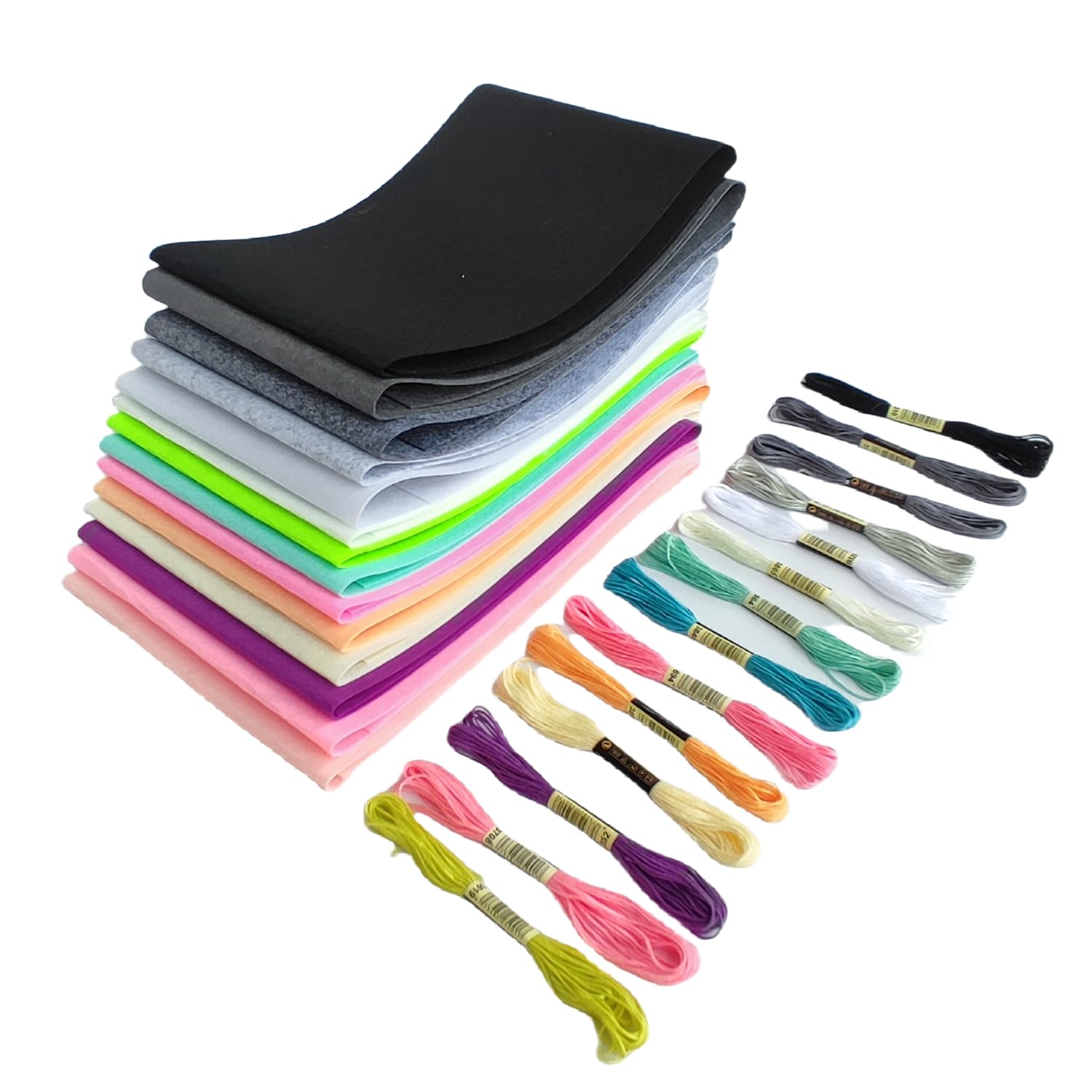 Felt Fabric Sheets Bundle, 14 Rolls 8x35 Inch Assorted Colored Felt Sheet, 1mm Thick Soft Craft Felt Roll for Sewing Patchwork DIY Crafts Supplies(Pastel Series)