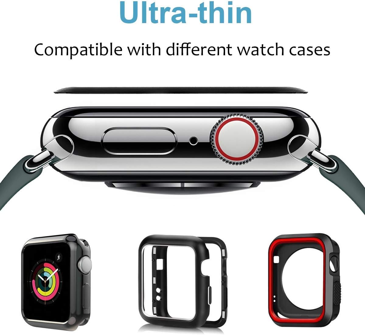 LucBuy 2 PCS Screen Protectors for Apple Watch Series 1-5 38 40 42 44mm - Image 4