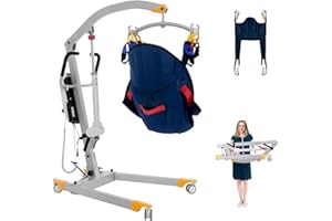 MediHoist Electric Patient Lift, Premium Aluminum Folding Electric Patient Lift for Home, Efficient 500lbs Electric Body Transfer Lift for Car, Lightweight for Travel丨Home丨Healthcare