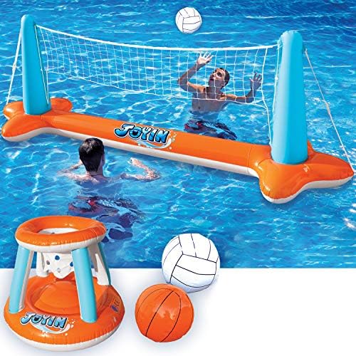 Inflatable Pool Float Set Volleyball 