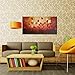 Wieco Art Extra Large Budding Flowers Modern Wrapped 100% Hand Painted Contemporary Abstract Red Floral Oil Paintings Artwork on Canvas Wall Art for Living Room Bedroom Home Decorations