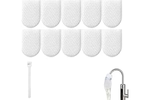 Faucet Filter Cotton Bag,Splash-Proof Filters Bags with Securing Strap for Kitchen Sink,Replaceable Filters for All the Scale