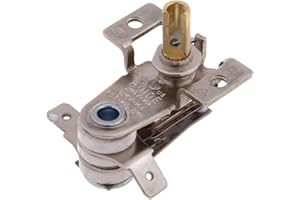 MOMOJIA AC 250V 16A Adjustable 90 Celsius Temperature Switch Bimetallic Heating Thermostat KDT-200