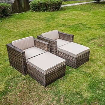 Amazon.com: Solaura Patio Sofa Sets 5-Piece Outdoor ...
