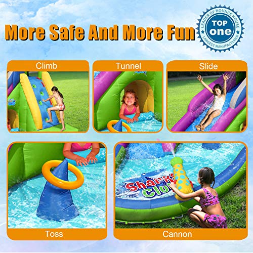 3 ACTION+AIR+Inflatable+Waterslide+Playground
