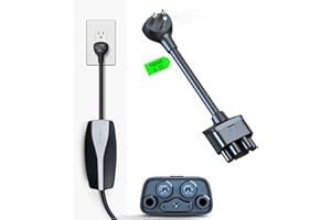 Ecotome NEMA 5-15 Adapter for Tesla Mobile Charger Gen 2 & 3, for 120V Outlet, 12 Amp, Compatible with Model 3, Y, X, S Ideal
