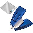 Peermax Eye Drop Aid, AutoSqueeze Eye Drop Bottle Squeezer, Also Includes a Free Bonus Peermax Microfiber Cleaning Cloth, Works with Most Eye Drop Bottles,