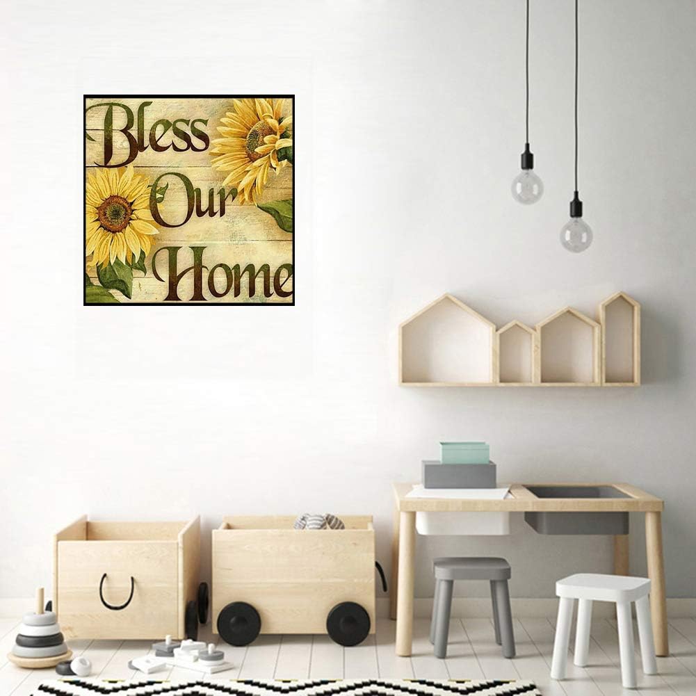 Diamond Art Kits for Adults DIY 5D Round Full Round Drill Art Perfect for Relaxation and Home Wall Decor Sunflower 11.8x11.8in - Image 3