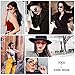 SOJOS Vintage Clout Goggles Cat Eye Retro Sunglasses Small Fashion Rivet Glasses SJ2046 with Black Frame/Grey Lens