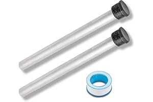 LVKY Anode Rod for Hot Water Tank RV, 2-Pack Magnesium RV Hot Water Tank Anode Rod RV Water Heater Anode Rod For Hot Water Ta