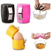 3pcs Stainless Steel Egg Shell Opener and Separator, Egg Cracker Cutter Tool for Hard Boiled Egg Peeler Egg Cube Egg Separator Handheld Home Kitchen easy to use daily