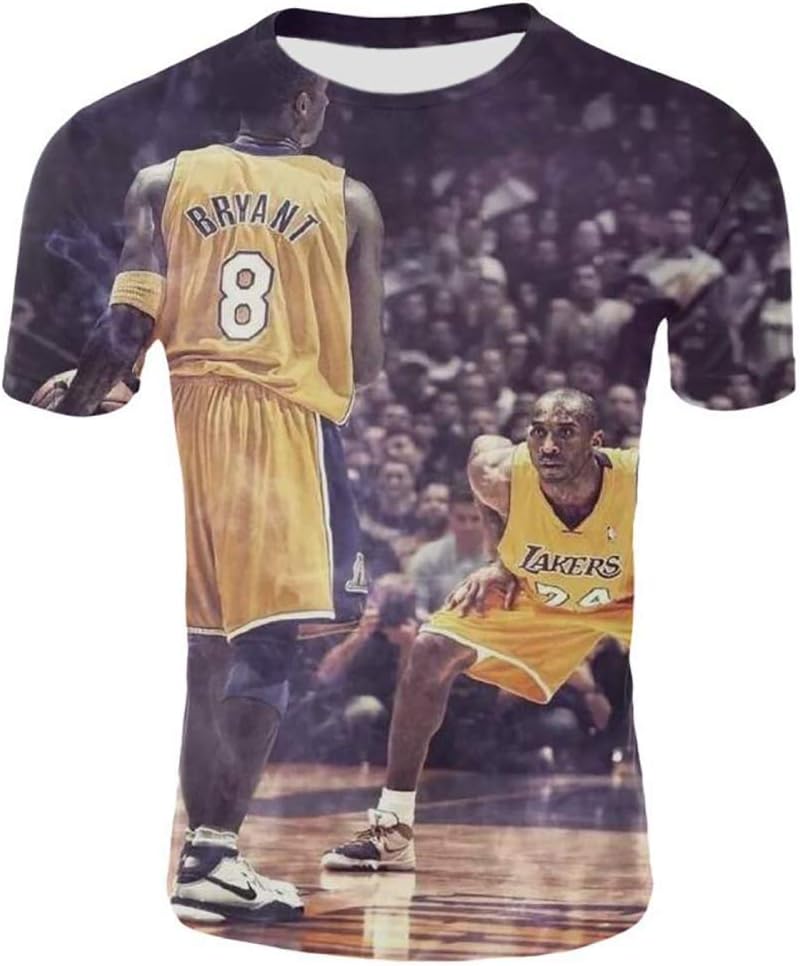 Men S Basketball T Shirt Commemorate Lakers Kobe Bryant Black Mamba 24 Fans Printed Crew Neck Casual Comfortable Shirts S 6xl 3dt Shirt 6xl Amazon Co Uk Kitchen Home