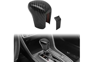 CmeRto Black Shift Decoration Cover Automatic Transmission Lever Trim Accessories Compatible with 10th Gen Honda Civic Sedan Hatchback Coupe 2016-2021 CVT