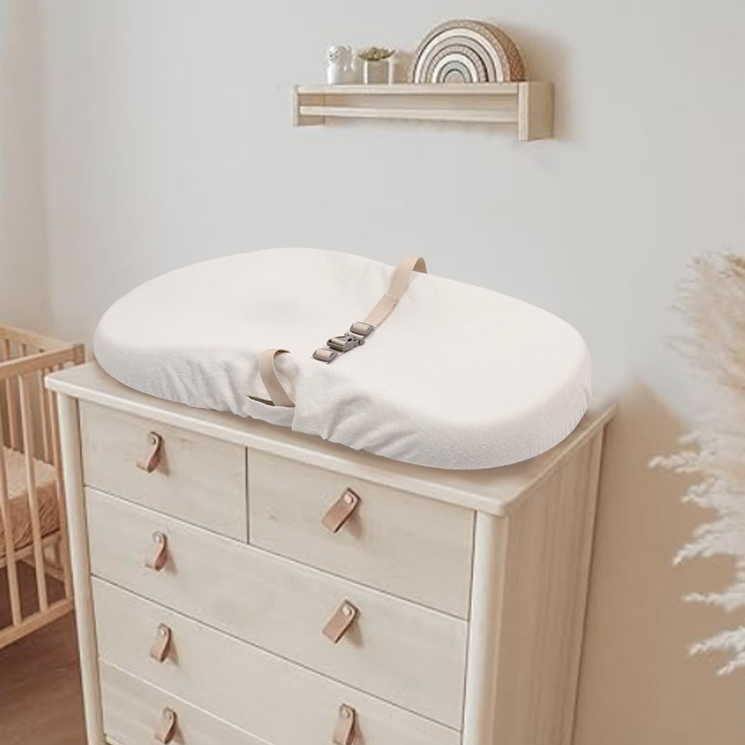 2-Pack Waterproof Changing Pad Cover,Soft Baby Nursery Diaper Changing Pad Sheets,Contour Changing Pads Liners,Change Pad Cover,Ultra-Soft & Breathable,Fits Skip Hop,Keekaroo Peanut,Machine Washable