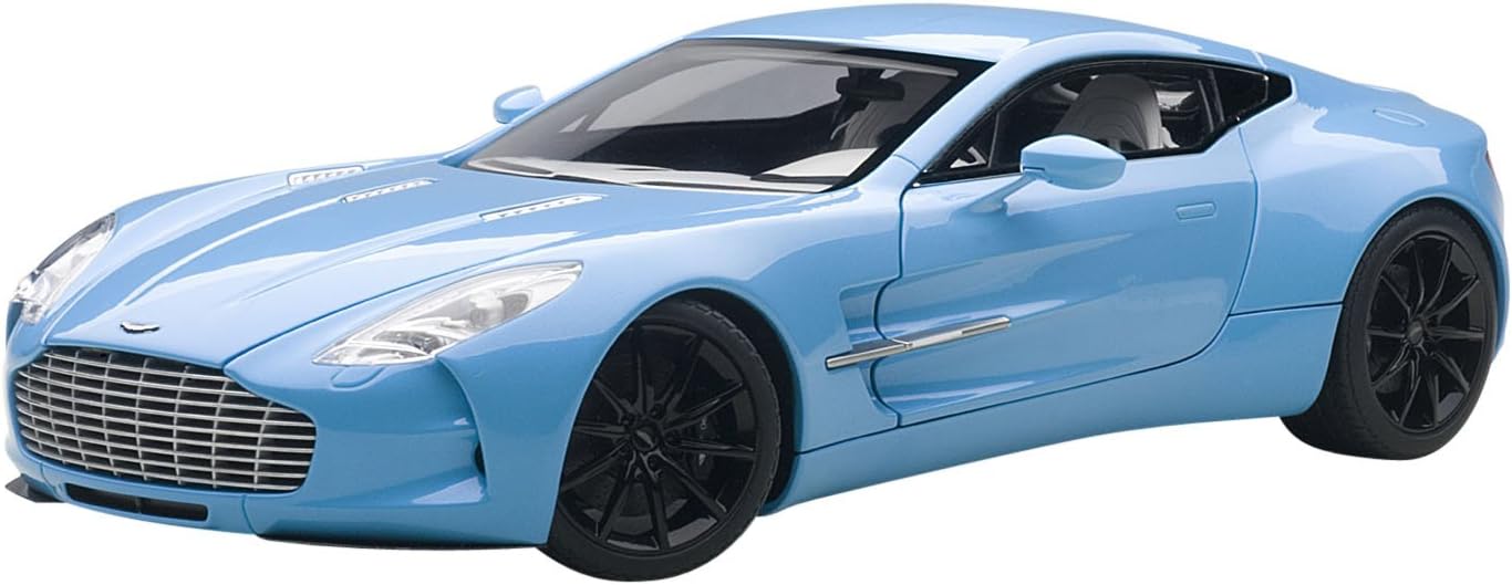 Amazon Com Aston Martin One 77 Tiffany Blue 1 18 By Autoart 70240 Toys Games