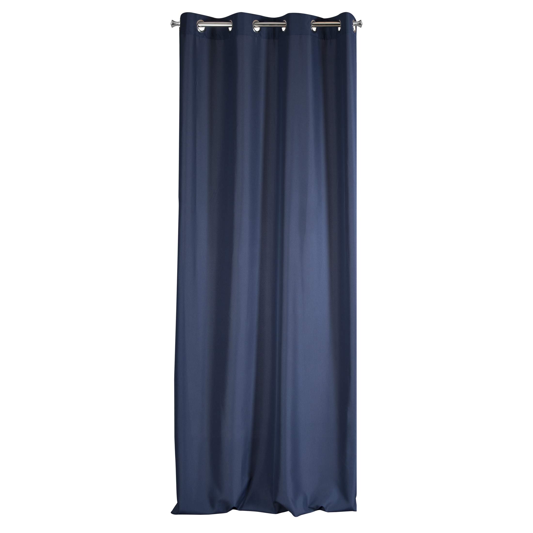 Eurofirany ADORE Semi Sheer Curtain with Eyelets - 1 Unit, Window Curtain, Semi Transparent, for Bedroom Living Room Lounge Kitchen, 140g m², W55 x L98, Navy