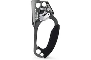 WILDKEN Climbing Hand Ascender Outdoor Mountaineering Tree Arborist Climbing Rappelling Equip Hand Ascender for 8-12MM Rope Left Right Hand Ascender