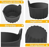 MAGEDON 4 Pcs Air Fryer Egg Poacher Ramekins Silicone 2.95x1.96 in view 3