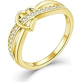 STARCHENIE Infinity Heart Ring for Women 925 Sterling Silver Size 5-10