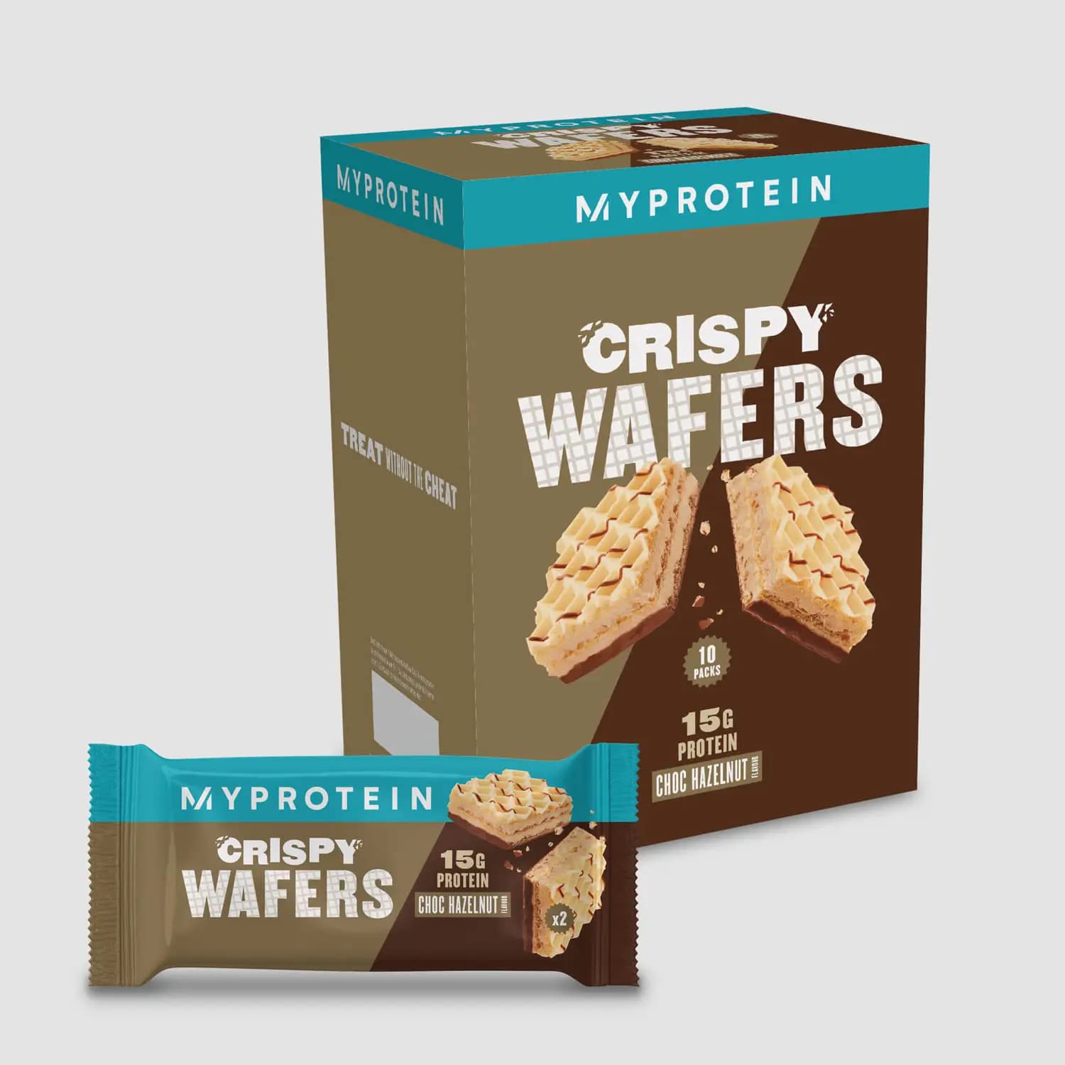 MyProtein Protein Wafers, Peanut Butter, 10x40g