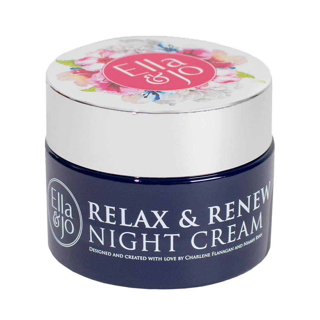 Ella & Jo Relax & Renew Night Cream: Hydrating, Anti-Aging Moisturiser with Bakuchiol, A Plant-Based Retinol, Peptides + Hyaluronic Acid - Plumps Fine Lines, Stimulates Skin Repair and Renewal - 50ml