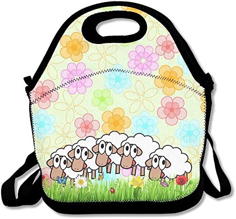Oery Sheep Group Bento Lunch Bag Portable Cooler Tote