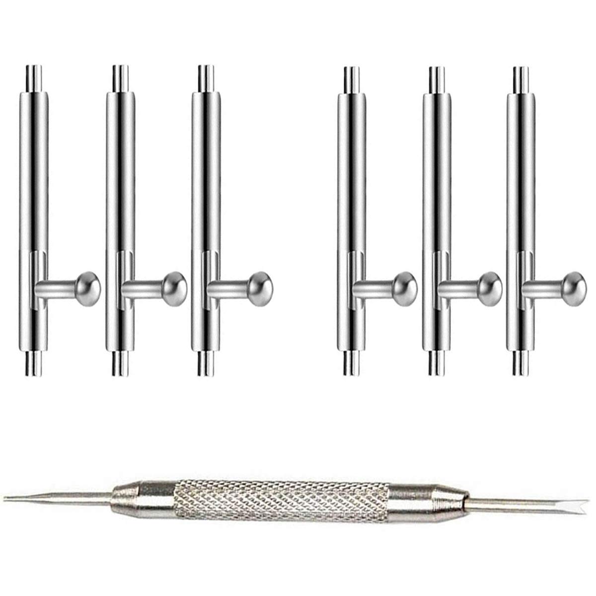 OTOPO Compatible Inspire/Inspire HR Pins, 10mm Stainless Steel Watch Strap Quick Release Spring Bars Pins 6PCS Diameter 1.5mm with Spring Bar Tool (10mm)