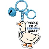 Iweca Silly Goose Decor Geese Keychain One Silly Goose Birthday Decorations Gag Gifts For Women Men Friends Funny Coworker Gifts For Birthday Christmas
