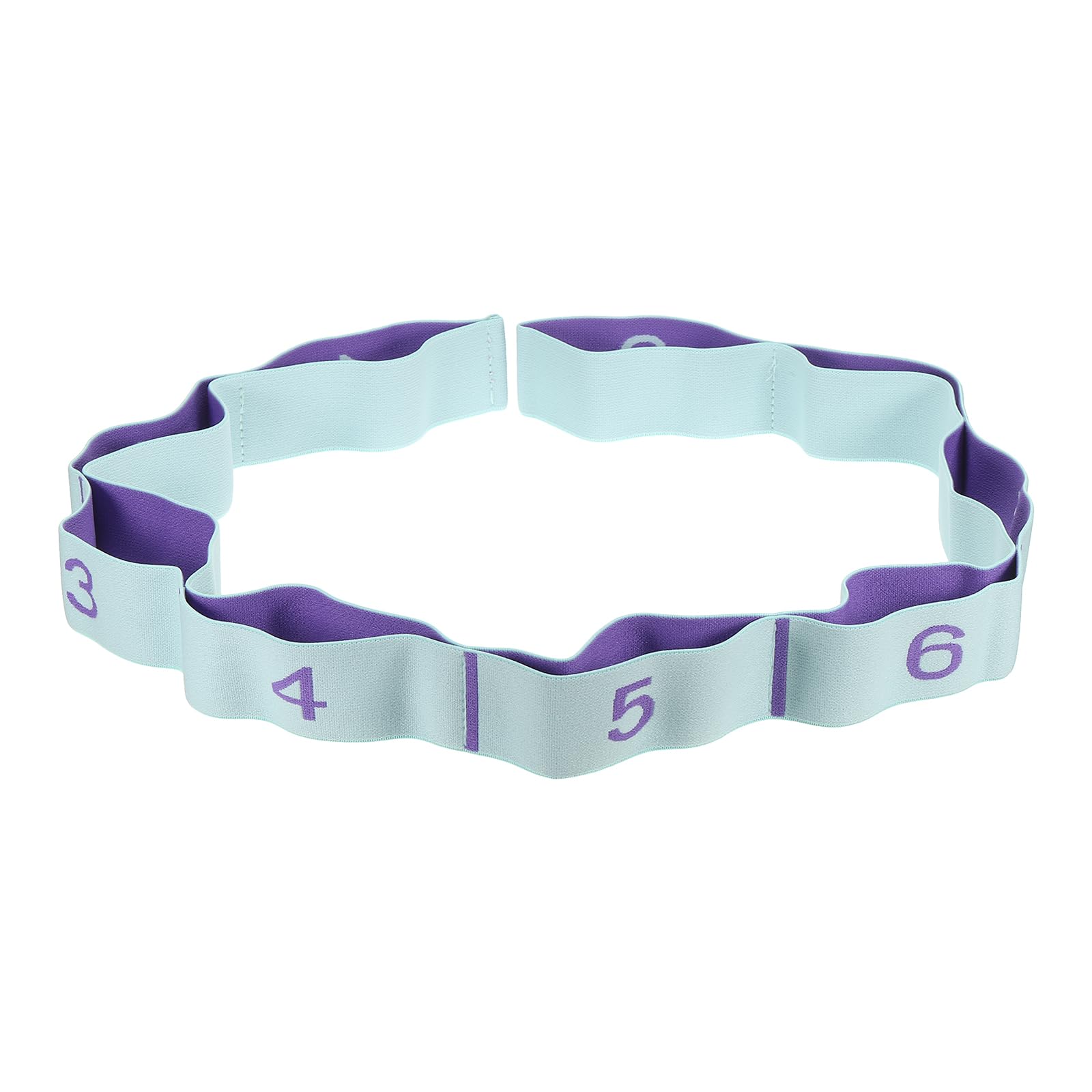 PATIKIL Exercise Bands, 43.3 Inch 1 Pcs Yoga Stretching Strap Latin Elastic Bands for Physical Dance Stretch Pilates Resistance Bands for Working Out, Peacock Blue