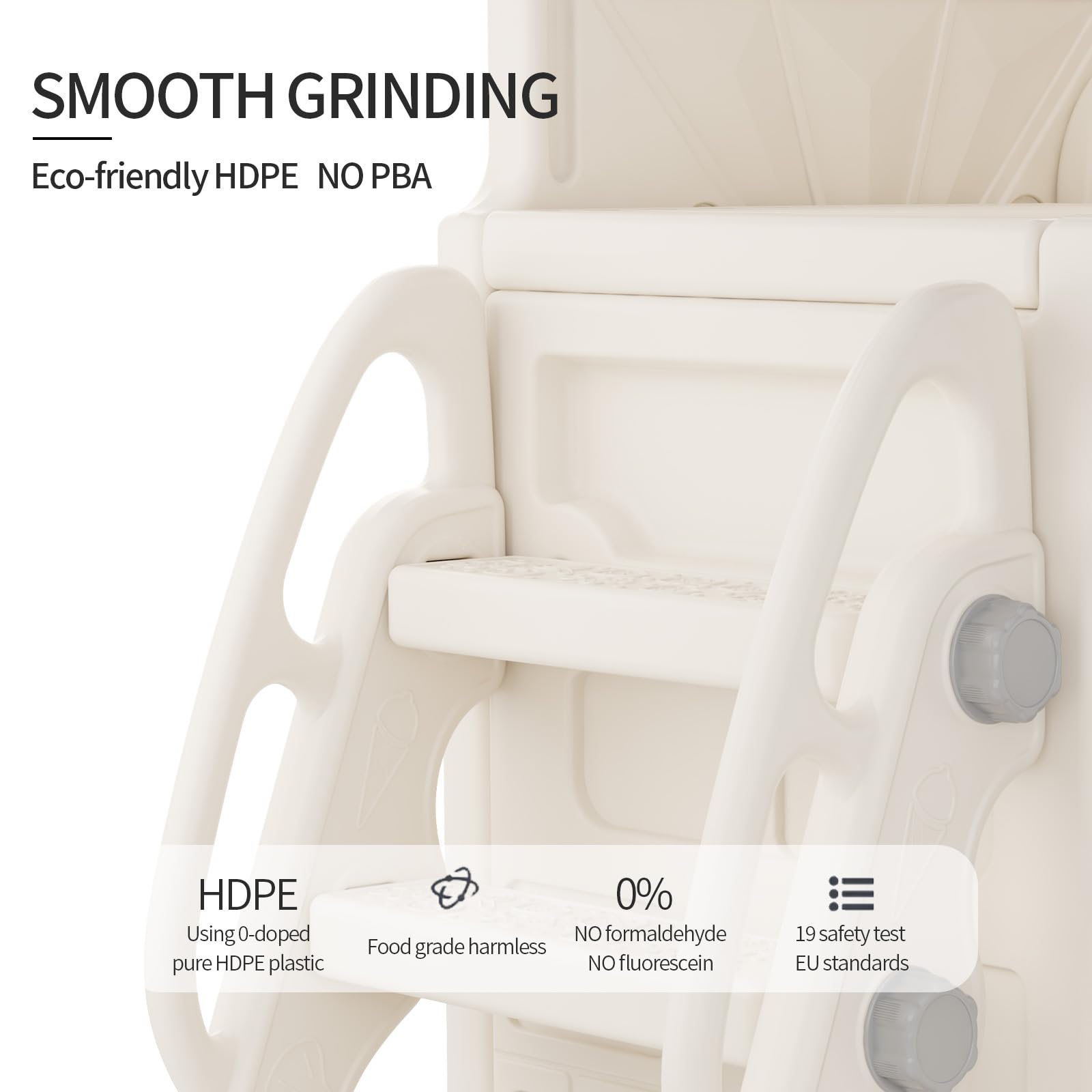 Toddler Slide and Swing Set, Baby Slide for Kids Toddlers 3+, Freestanding Slide Baby Play Set Outdoor/Indoor, 6-in-1 Baby Playset Slide, Climber, Non-Slip Stairs, Roomy Aisles, Bus Themed